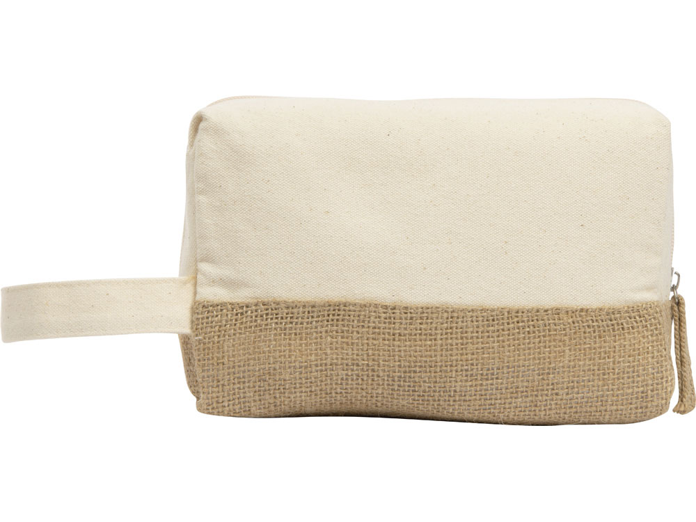 Косметичка «Jute» с ручкой из хлопка и джута — изображение 3