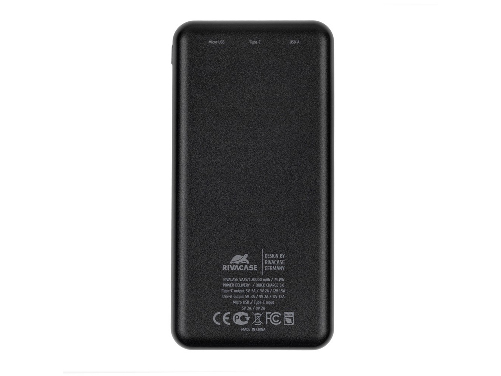 Внешний аккумулятор с быстрой зарядкой VA2571, 20000 mAh — изображение 3