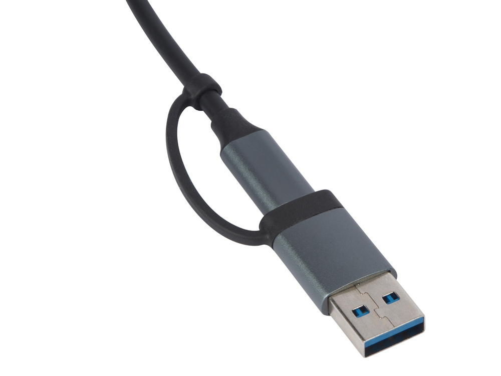 USB-хаб «Link» с коннектором 2-в-1 USB-C и USB-A, 2.0/3.0 — изображение 4