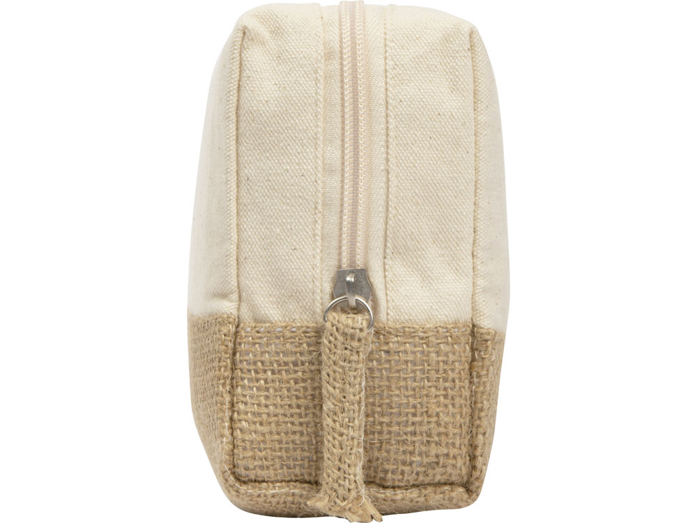 Косметичка «Jute» с ручкой из хлопка и джута — изображение 5