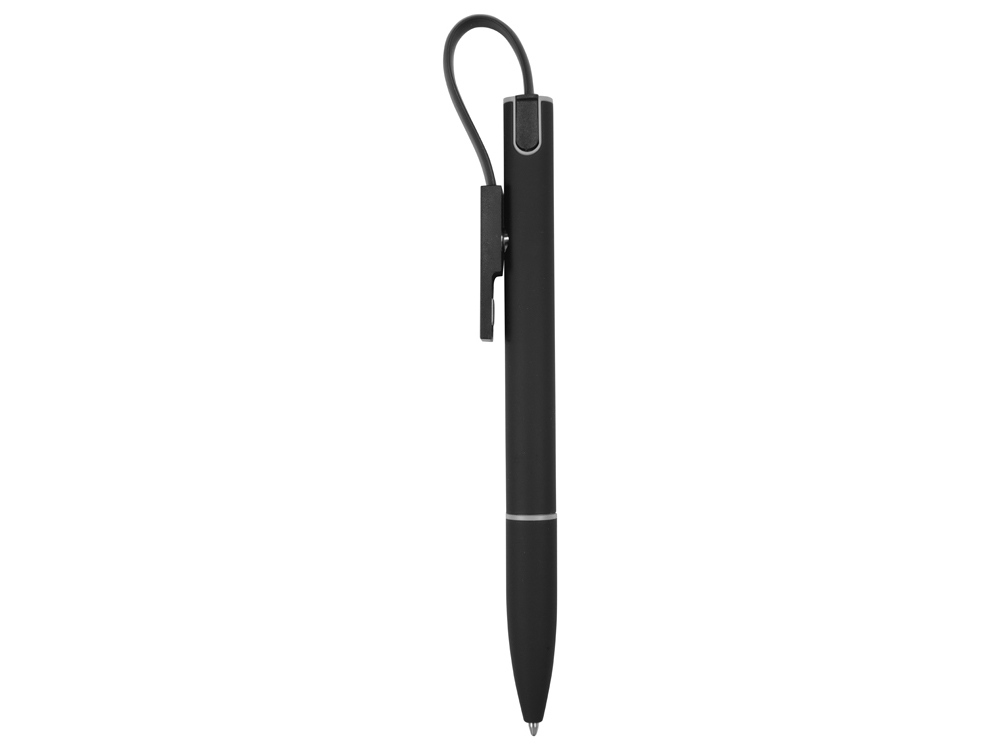 Ручка металлическая шариковая «Connect» с кабелем USB 2 в 1 — изображение 3